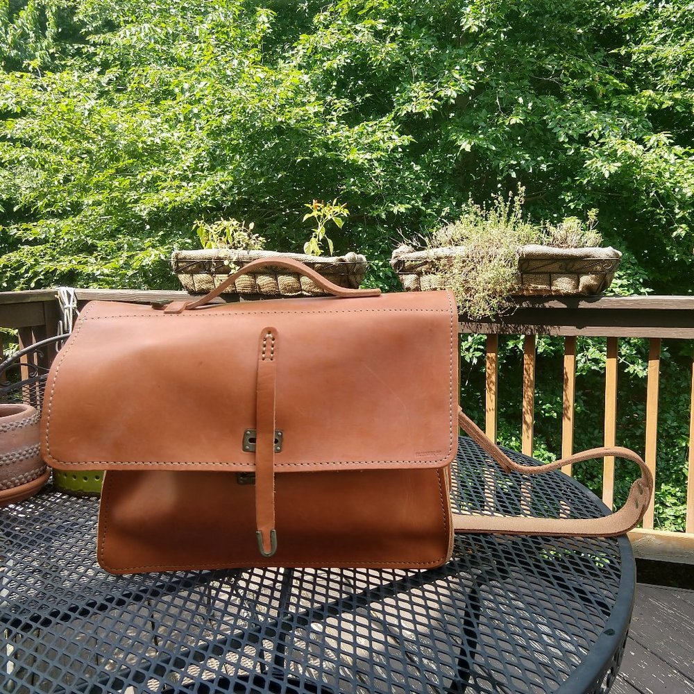 BILLYKIRK leather satchel / briefcase / laptop / messenger bag - new